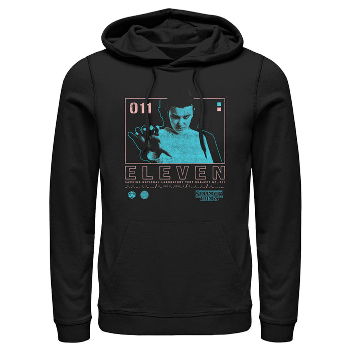 fifth sun Men's Stranger Things Eleven Boxed Up Pull Over Hoodie