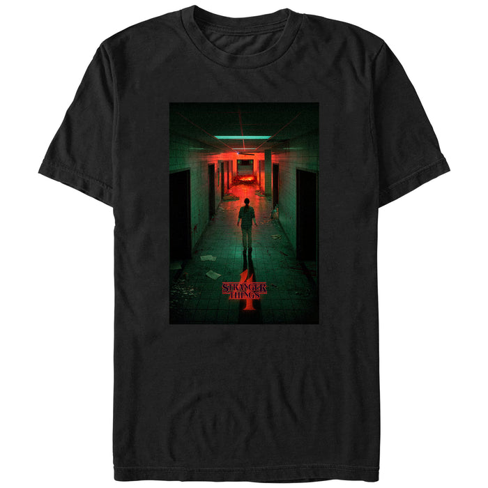 Fifth Sun Men's Stranger Things Four Friends Rift Apocalypse Poster T-Shirt