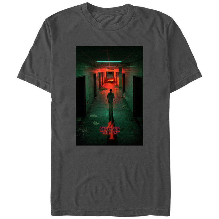 Fifth Sun Men's Stranger Things Four Friends Rift Apocalypse Poster T-Shirt