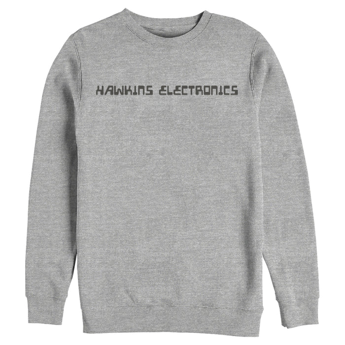 fifth sun Men's Stranger Things Hawkins Electronics Logo Sweatshirt