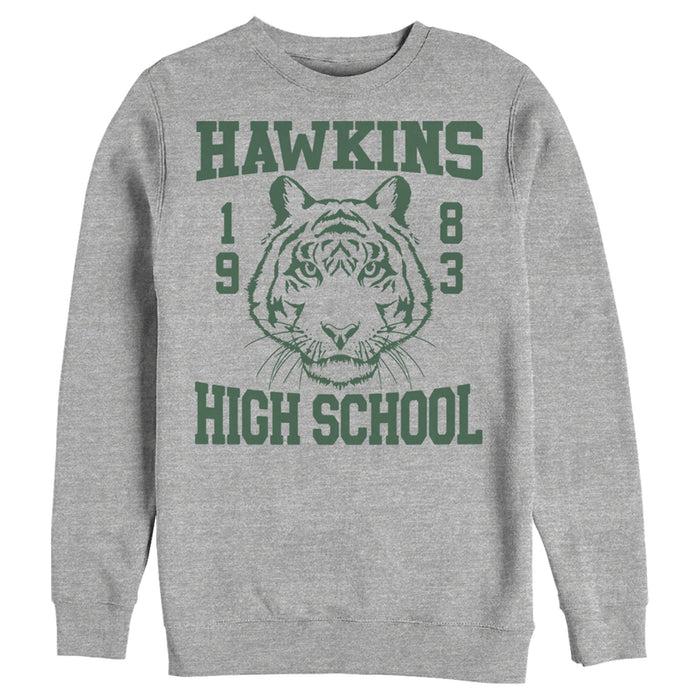 fifth sun Men's Stranger Things Hawkins High School Tiger 1983 Sweatshirt