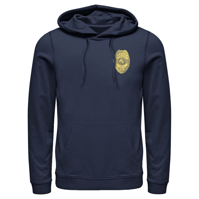 fifth sun Men's Stranger Things Hawkins Police Badge Costume Pull Over Hoodie
