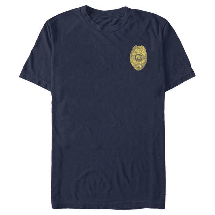 fifth sun Men's Stranger Things Hawkins Police Badge Costume T-Shirt