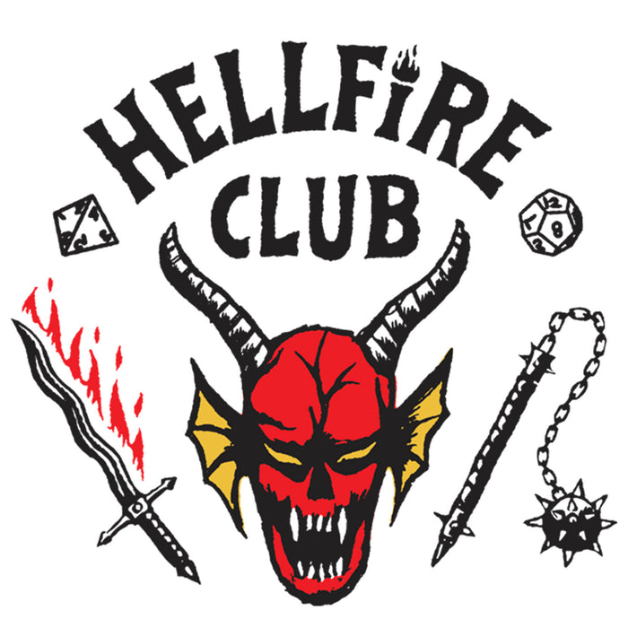 Fifth Sun Men's Stranger Things Hellfire Club Costume Baseball Tee