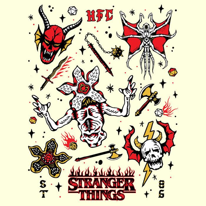 Fifth Sun Men's Stranger Things Hellfire Club Icon Collage T-Shirt