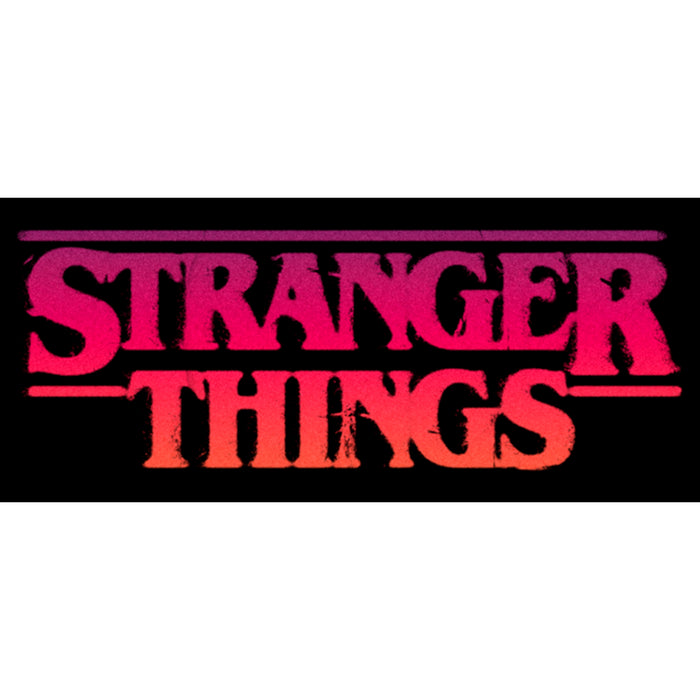 Fifth Sun Men's Stranger Things Pink Logo Pull Over Hoodie