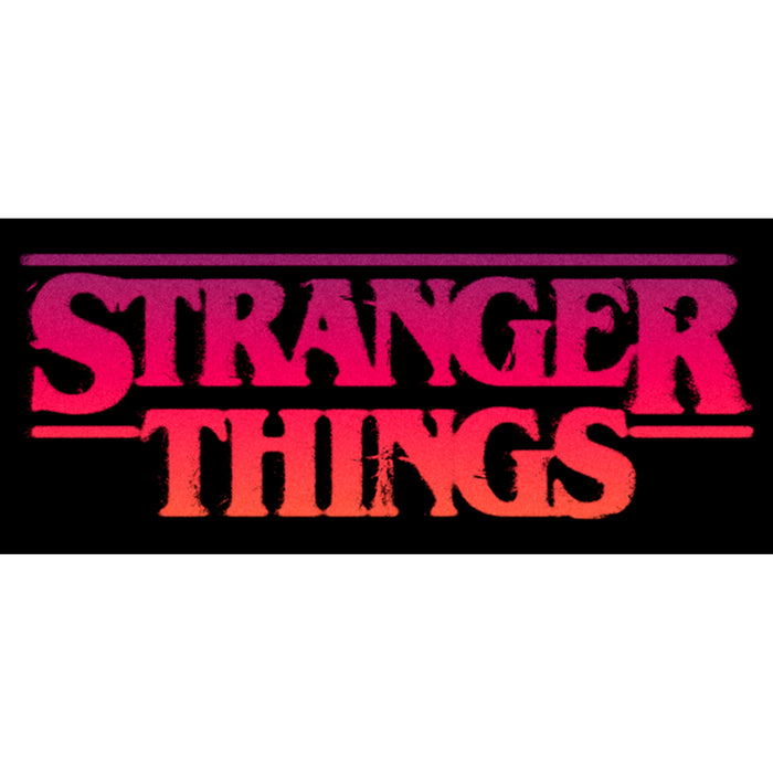 Fifth Sun Men's Stranger Things Pink Logo Sweatshirt