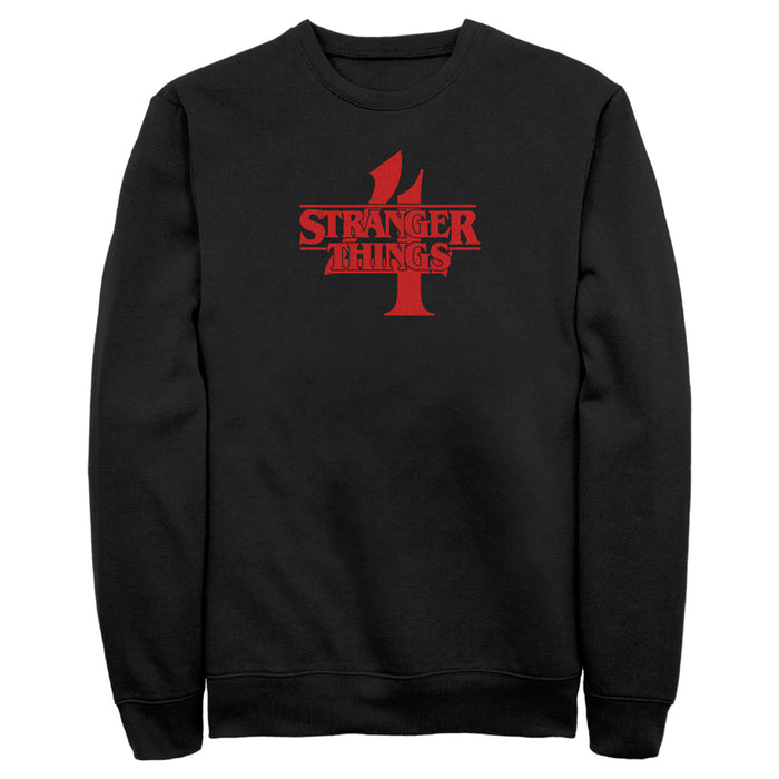 fifth sun Men's Stranger Things Red Logo 4 Sweatshirt