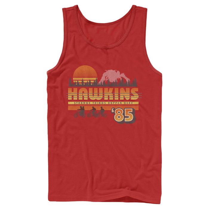 fifth sun Men's Stranger Things Retro Hawkins Bikers Tank Top