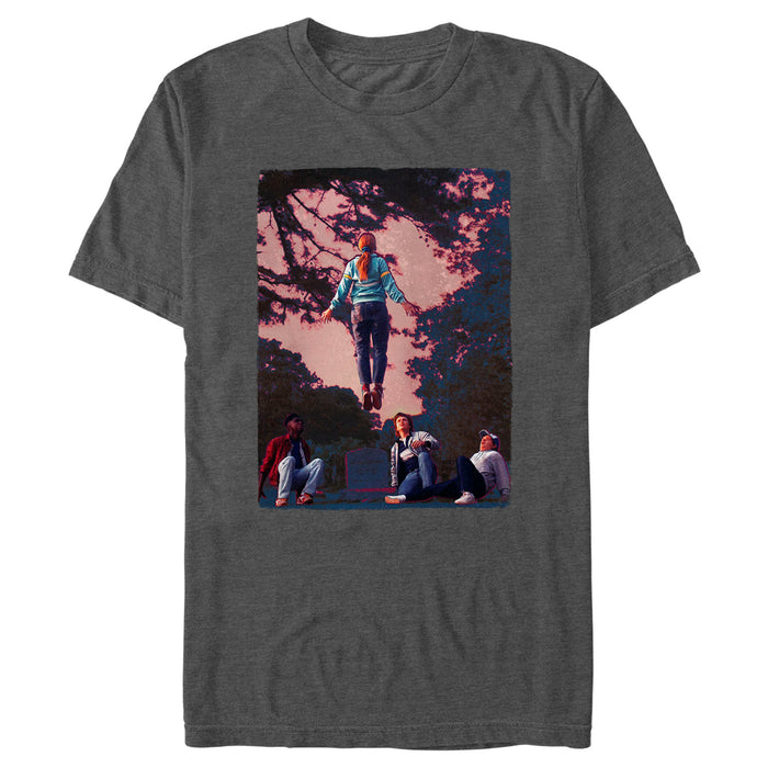 fifth sun Men's Stranger Things Running Up That Hill T-Shirt