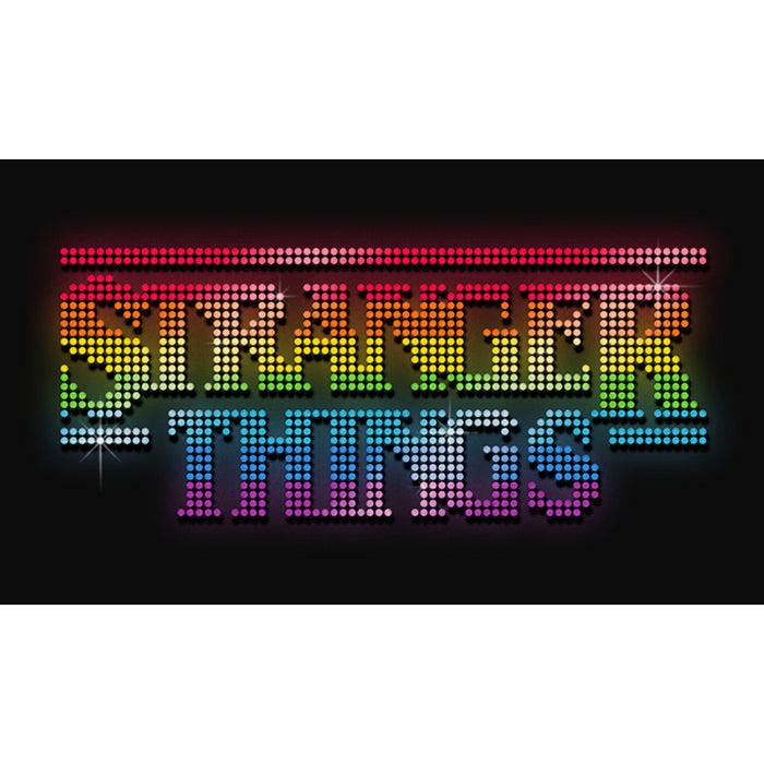 Fifth Sun Men's Stranger Things Sparkling Rainbow Logo Tank Top
