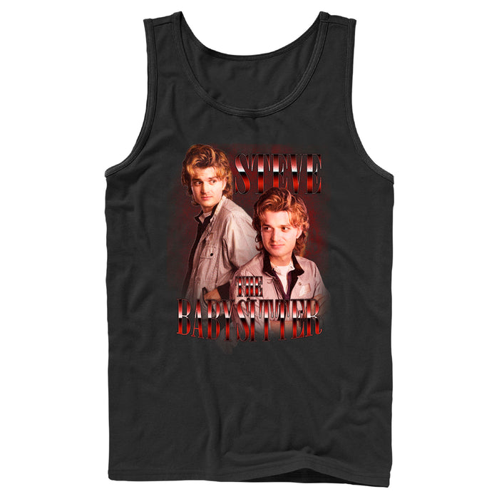 fifth sun Men's Stranger Things Steve The Babysitter Tank Top