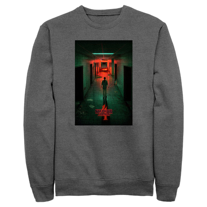 fifth sun Men's Stranger Things The Lab Rift Eleven Poster Sweatshirt