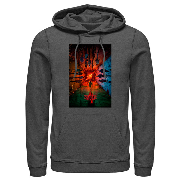 fifth sun Men's Stranger Things The Rift Has Many Dimensions Poster Pull Over Hoodie