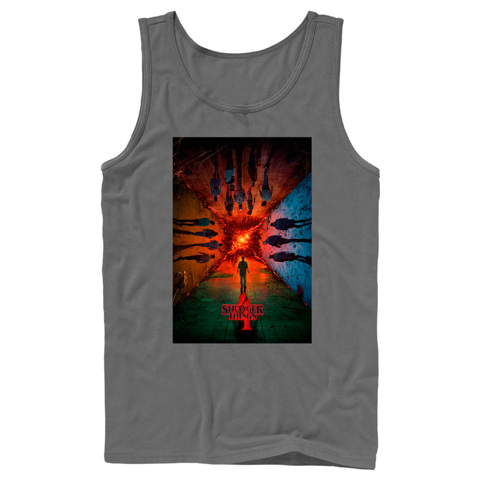 fifth sun Men's Stranger Things The Rift Has Many Dimensions Poster Tank Top