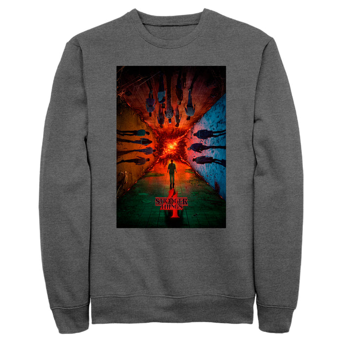 fifth sun Men's Stranger Things The Rift Has Many Dimensions Poster Sweatshirt