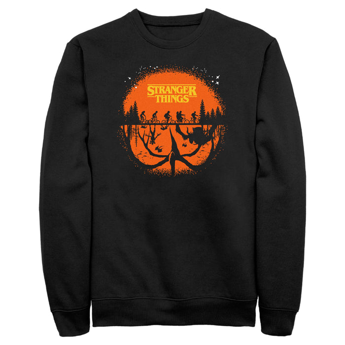 fifth sun Men's Stranger Things Two Planes Collide Sweatshirt