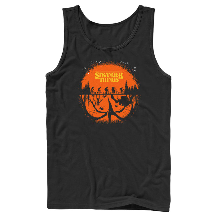 fifth sun Men's Stranger Things Two Planes Collide Tank Top