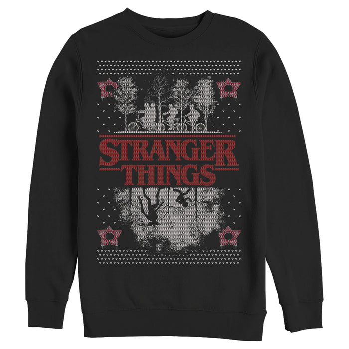 fifth sun Men's Stranger Things Ugly Christmas Style Sweatshirt