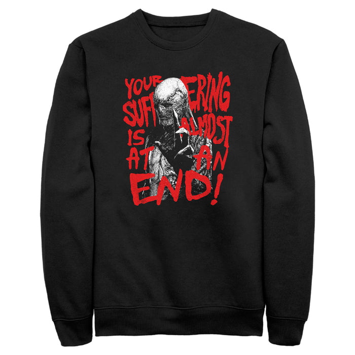 fifth sun Men's Stranger Things Vecna Suffering Almost At An End Sweatshirt