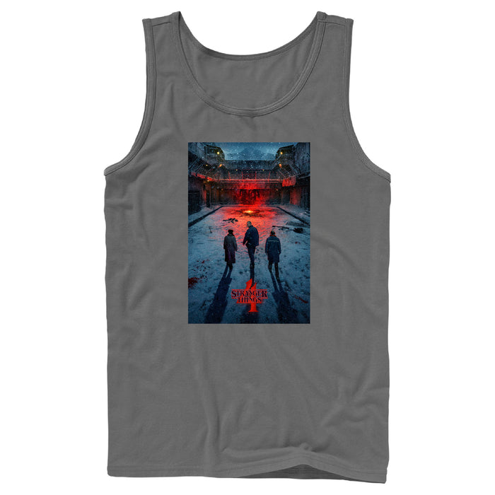 fifth sun Men's Stranger Things Winter Rift Russia Poster Tank Top