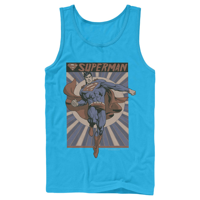 Fifth Sun Men's Superman Classic Hero Pose Tank Top