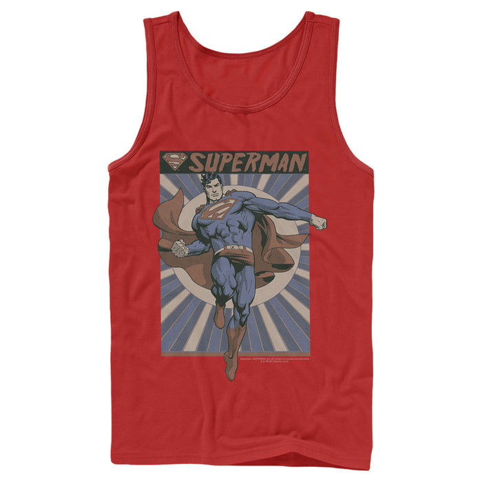 Fifth Sun Men's Superman Classic Hero Pose Tank Top