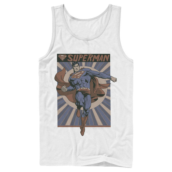 fifth sun Men's Superman Classic Hero Pose Tank Top