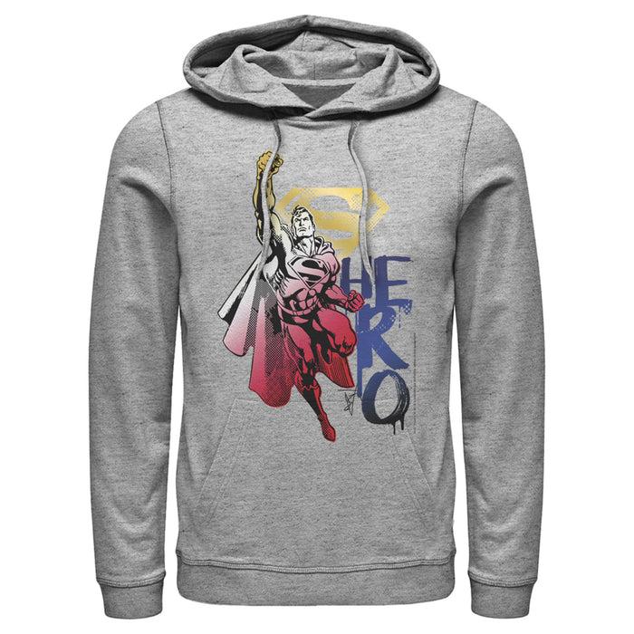 fifth sun Men's Superman Color Fade Hero Pull Over Hoodie