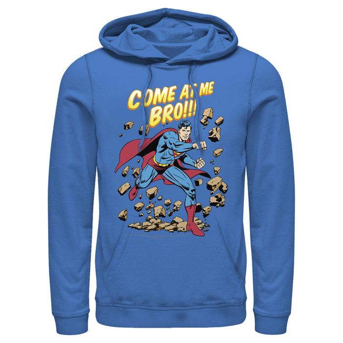 fifth sun Men's Superman Come At Me Bro Pull Over Hoodie