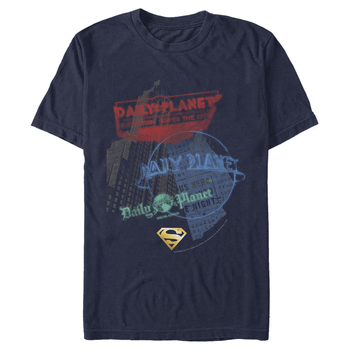 fifth sun Men's Superman Daily Planet in News T-Shirt