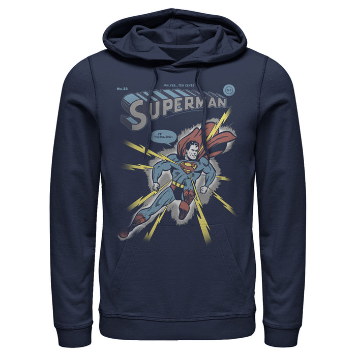 fifth sun Men's Superman Electrified Pull Over Hoodie