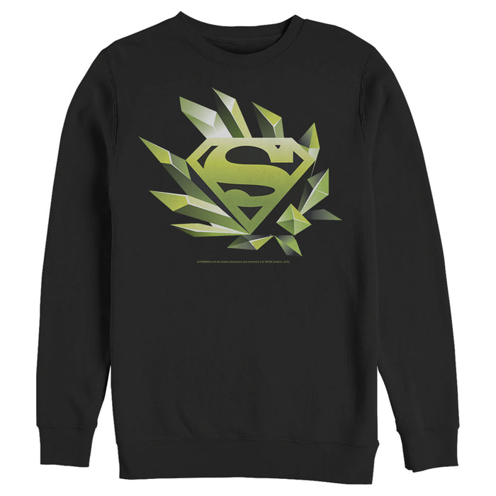 fifth sun Men's Superman Logo Geometric Shape Sweatshirt
