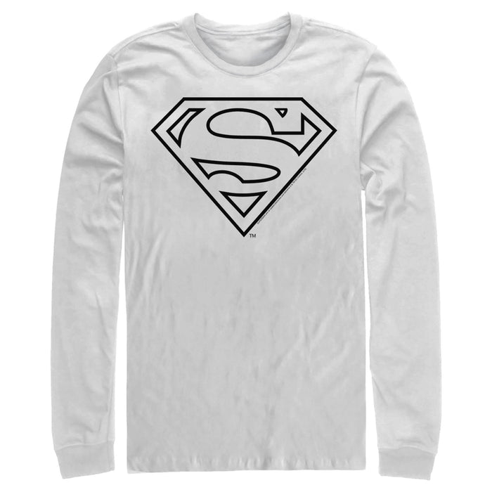 fifth sun Men's Superman Logo Sleek Long Sleeve Shirt