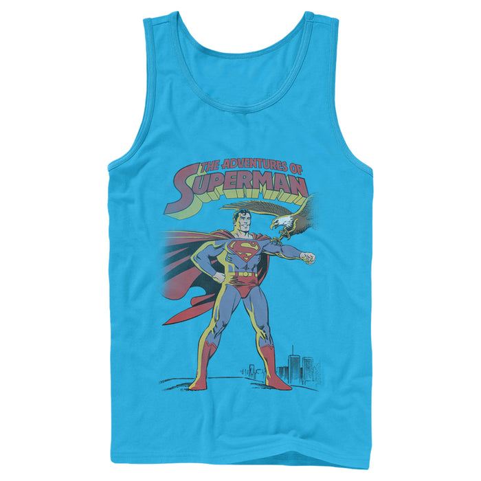 Fifth Sun Men's Superman Patriotic Adventures Tank Top