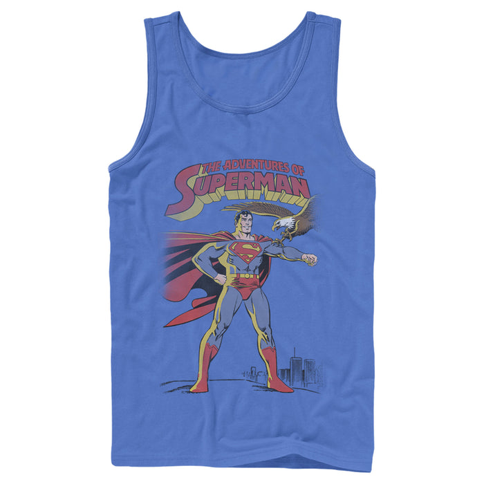 Fifth Sun Men's Superman Patriotic Adventures Tank Top
