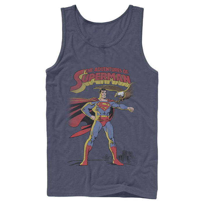 Fifth Sun Men's Superman Patriotic Adventures Tank Top