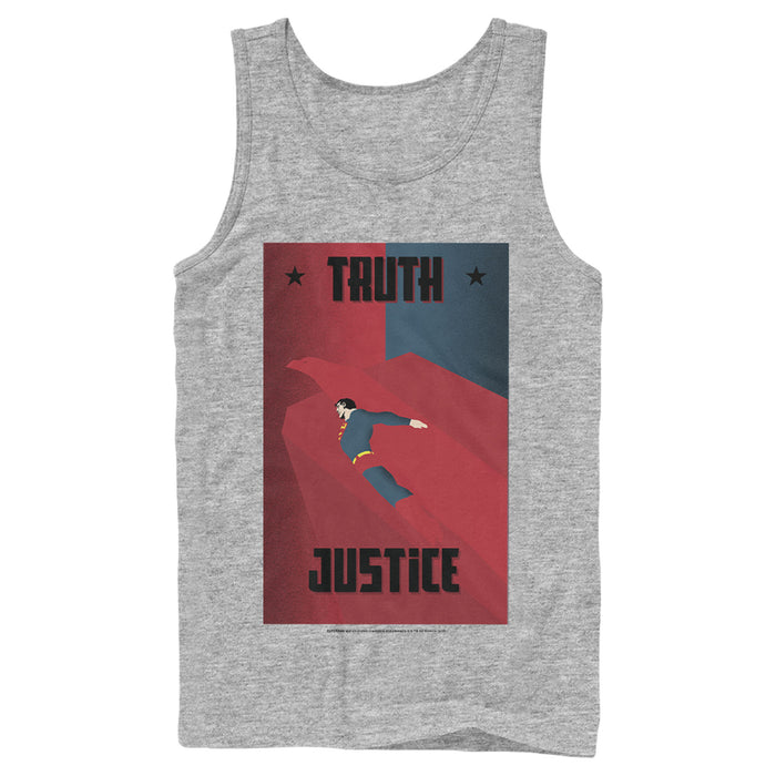fifth sun Men's Superman Truth & Justice Eagle Tank Top
