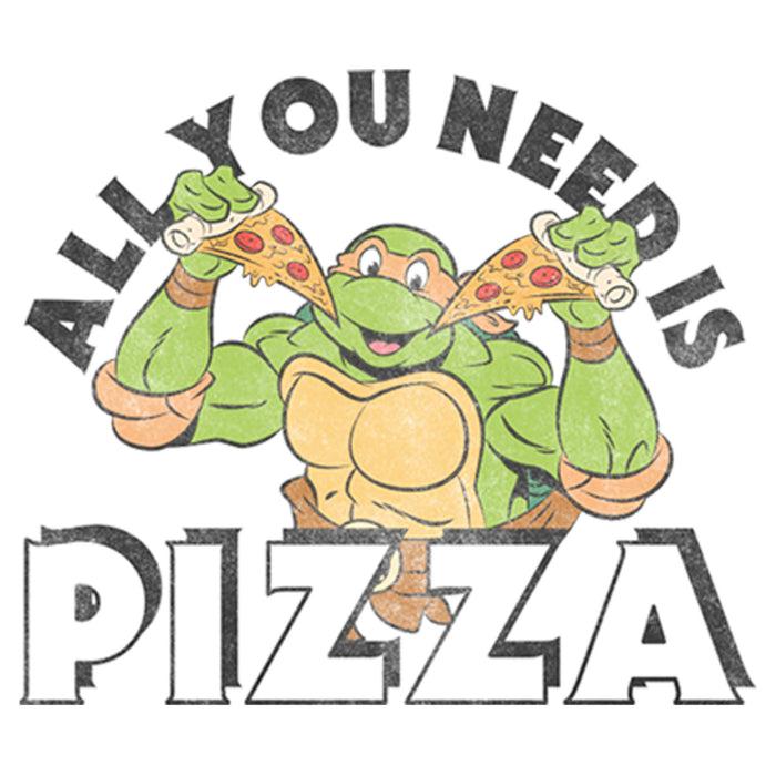 Fifth Sun Men's Teenage Mutant Ninja Turtles All You Need Is Pizza Raphael Long Sleeve Shirt