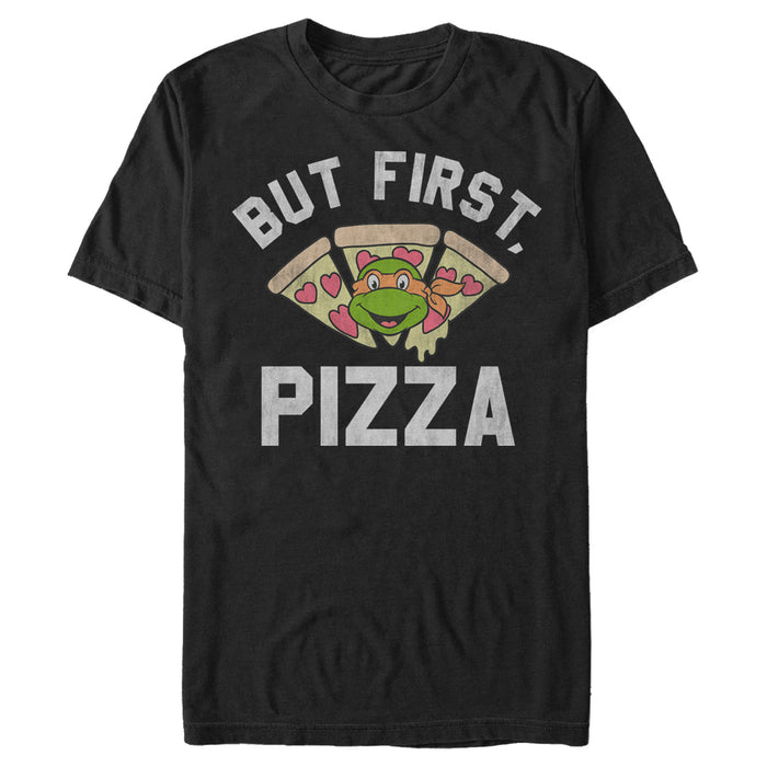 fifth sun Men's Teenage Mutant Ninja Turtles But First Pizza T-Shirt