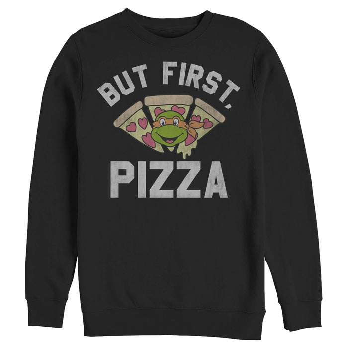 fifth sun Men's Teenage Mutant Ninja Turtles But First Pizza Sweatshirt