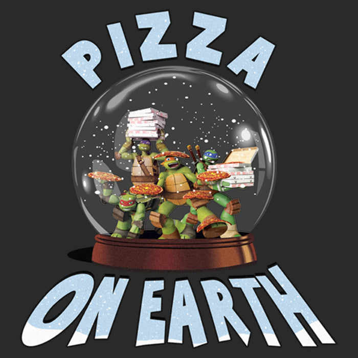 Fifth Sun Men's Teenage Mutant Ninja Turtles Christmas Pizza On Earth T-Shirt