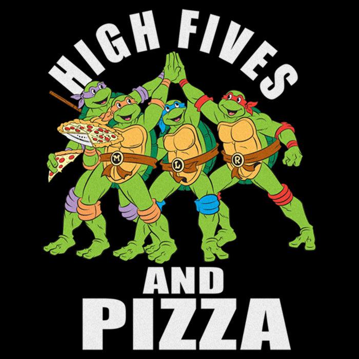 Fifth Sun Men's Teenage Mutant Ninja Turtles High Fives And Pizza T-Shirt