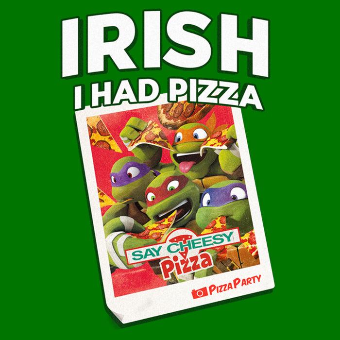 Fifth Sun Men's Teenage Mutant Ninja Turtles Irish I Had Pizza Photo T-Shirt