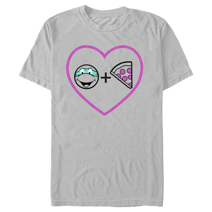 fifth sun Men's Teenage Mutant Ninja Turtles Leonardo and Pizza Equation T-Shirt