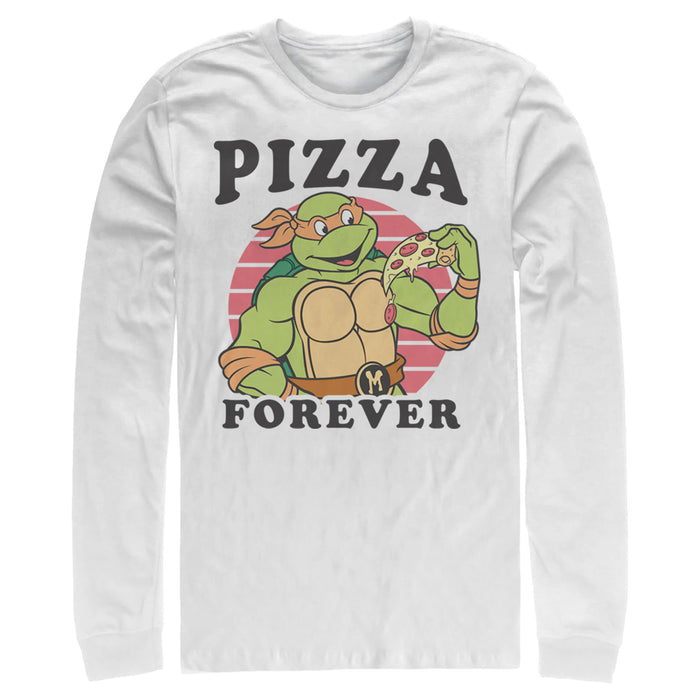 fifth sun Men's Teenage Mutant Ninja Turtles Pizza Forever Long Sleeve Shirt