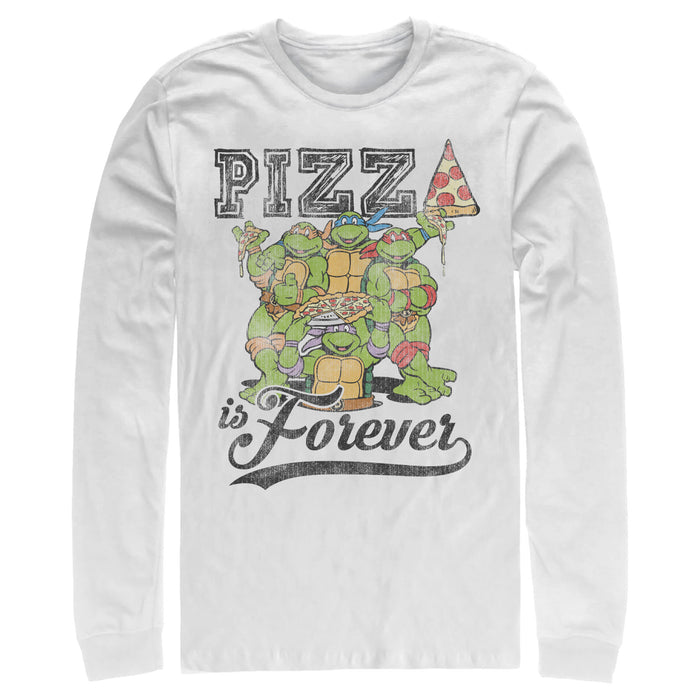 fifth sun Men's Teenage Mutant Ninja Turtles Pizza Is Forever Long Sleeve Shirt