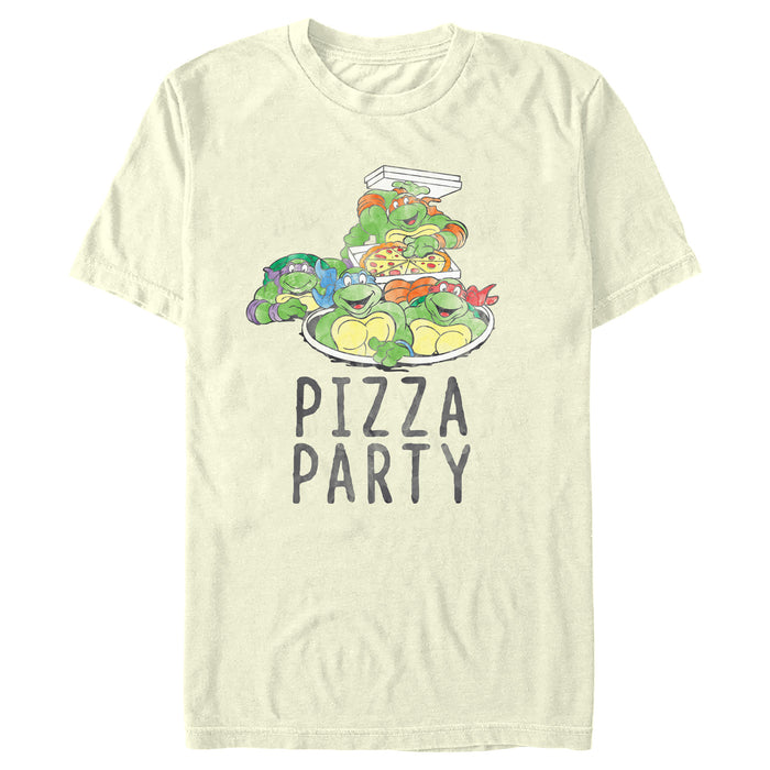 fifth sun Men's Teenage Mutant Ninja Turtles Pizza Party Ninjas T-Shirt