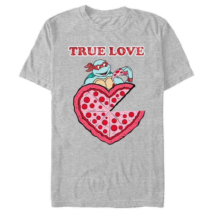 fifth sun Men's Teenage Mutant Ninja Turtles Raphael and Pizza True Love T-Shirt