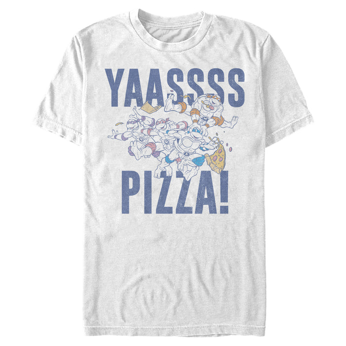 fifth sun Men's Teenage Mutant Ninja Turtles Yass Pizza T-Shirt